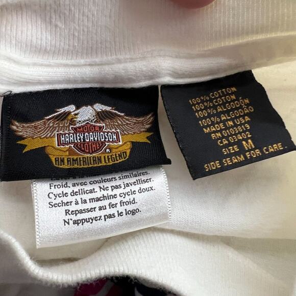 Harley Davidson 100th Anniversary 100 Years of Great Motorcycles White SS Medium - Picture 5 of 6